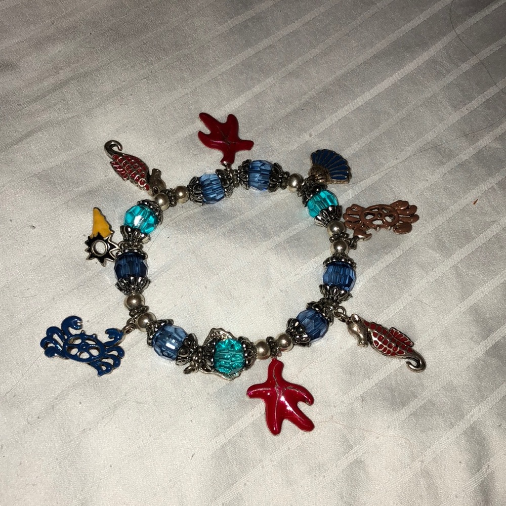Beaded Nautical Charm Bracelet